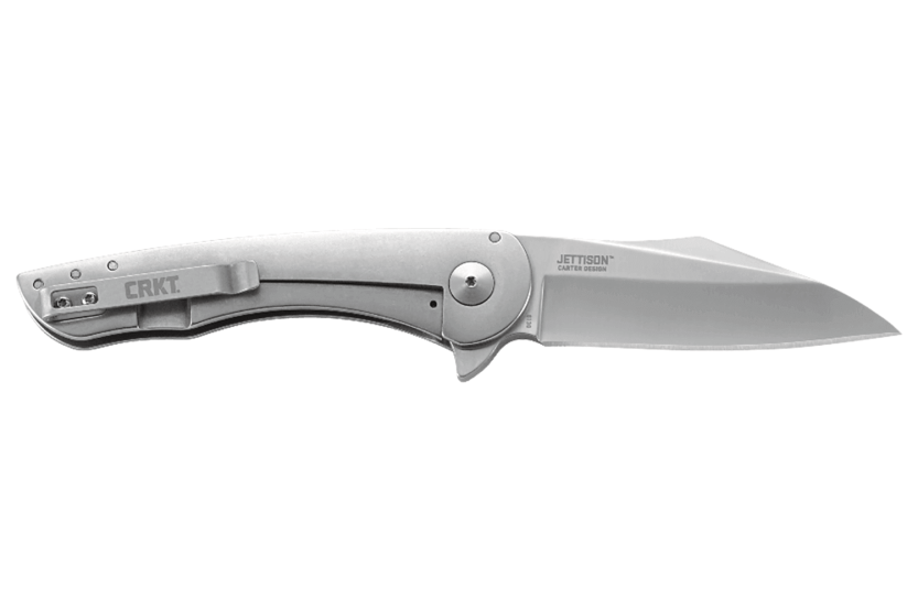 Navaja CRKT Jettison 6130 con mango de acero inoxidable de 11,5 cm