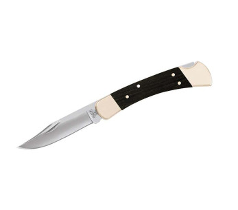 BUCK 110 Coltello da caccia pieghevole manico 12,5 cm + fodero in pelle