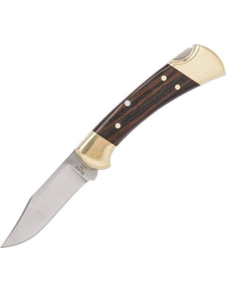 BUCK 110 Folding Hunter knife + leather sheath