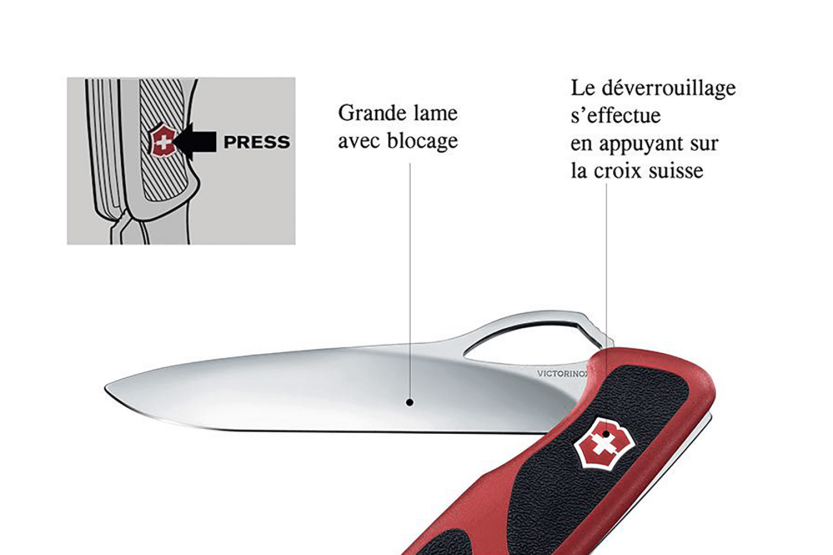 Victorinox Zwitsers zakmes Rangergrip bi-materiaal 8 stuks