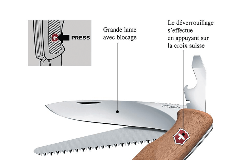 Victorinox sveitsisk lommekniv Ranger Wood 55 130 mm 10 funksjoner