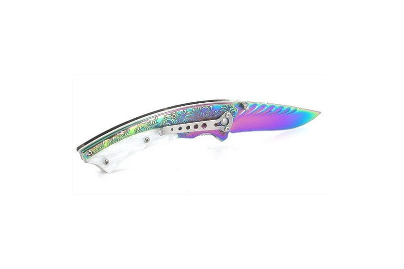 Herbertz 233511 titan regnbuebelagt foldekniv med 12 cm skaft
