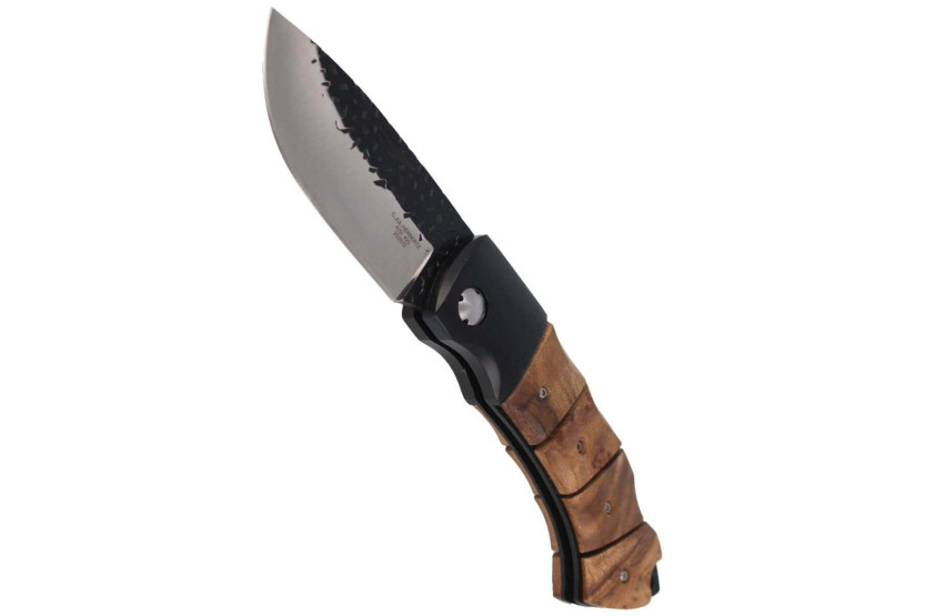 Klappmesser Herbertz 202512 halb roh japanischen Holzgriff 12cm