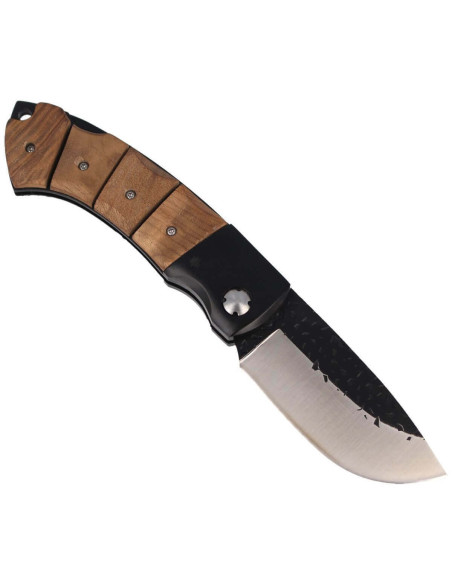 Klappmesser Herbertz 202512 halb roh japanischen Holzgriff 12cm