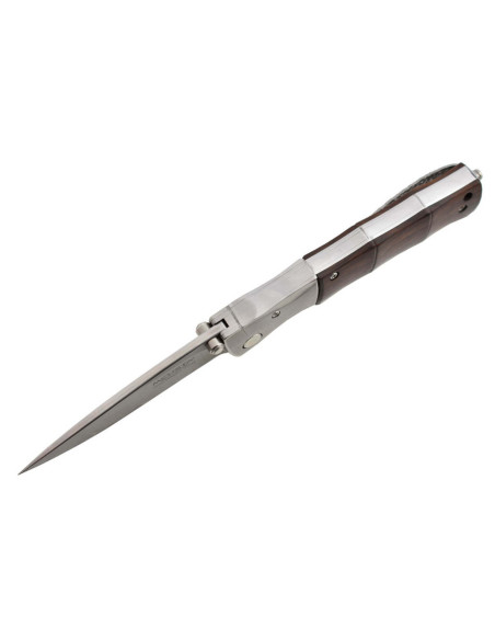 MCUSTA Cuchillo plegable MC.145 de bambú con mango de madera de hierro de 10 cm + funda