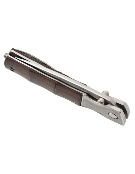MCUSTA Bamboo MC.145 foldekniv med 10 cm håndtag af jerntræ + skede