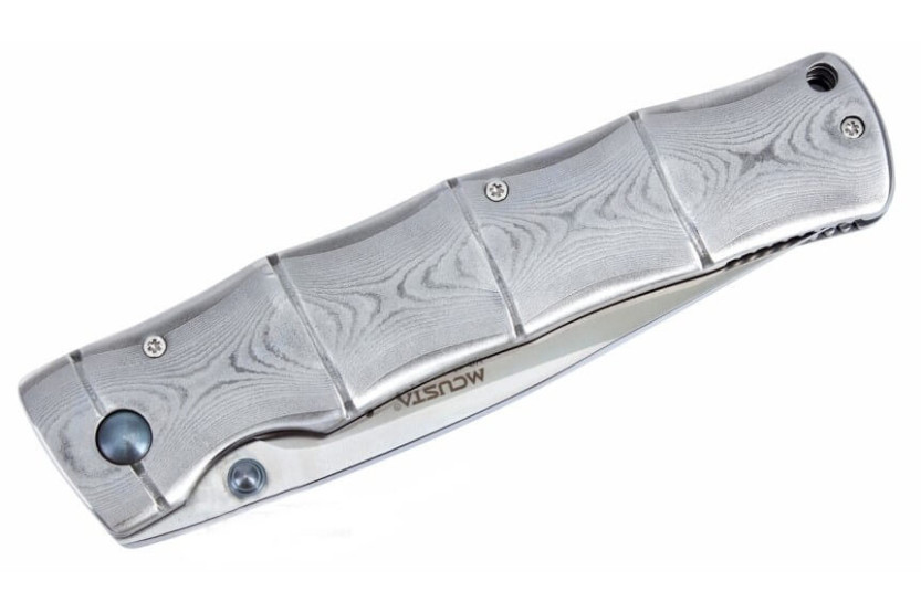 Faca dobrável MCUSTA Takeri MC.202G 11,5cm cabo em damasco 66 camadas
