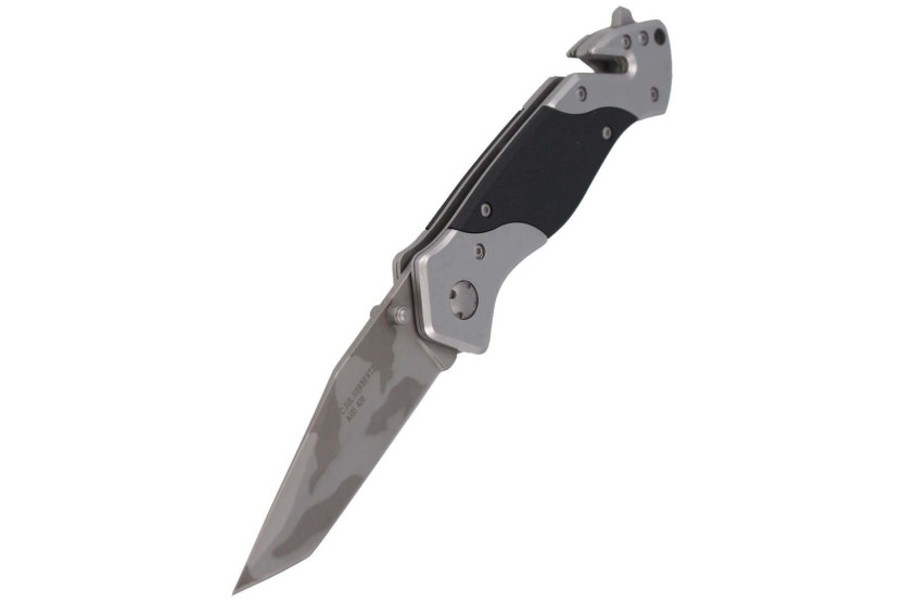 Herbertz 226912 taittuva hätäveitsi, naamiointiterä, 12cm kahva