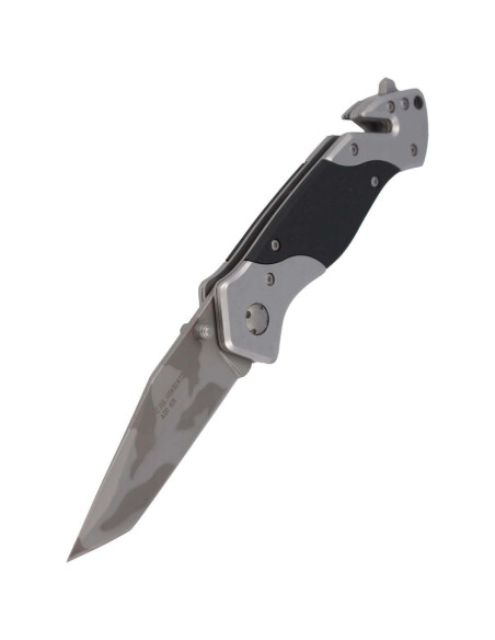 Herbertz 226912 foldbar nødkniv, camouflagefarvet blad, 12 cm håndtag