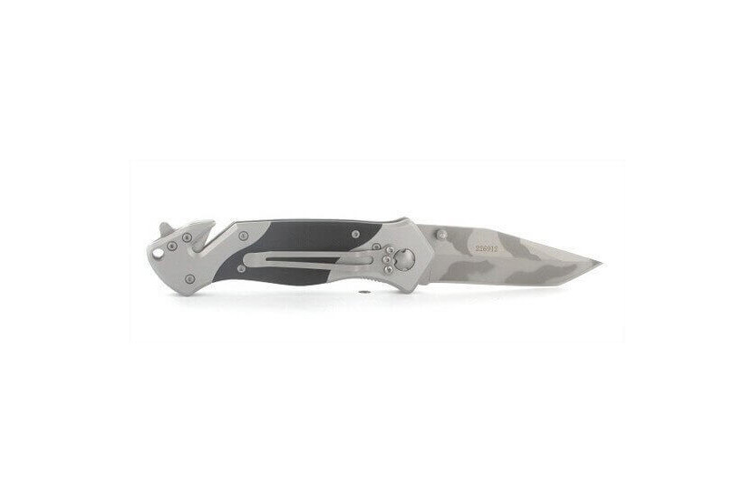 Herbertz 226912 foldbar nødkniv, camouflagefarvet blad, 12 cm håndtag