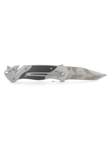 Herbertz 226912 foldbar nødkniv, camouflagefarvet blad, 12 cm håndtag