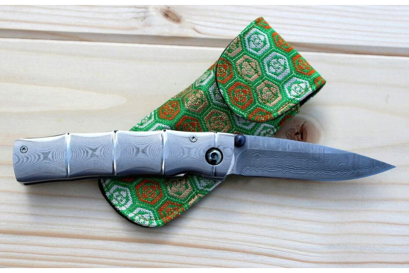 MCUSTA Takeri MC.202 vouwmes 11.5cm damascus handgreep 66 lagen