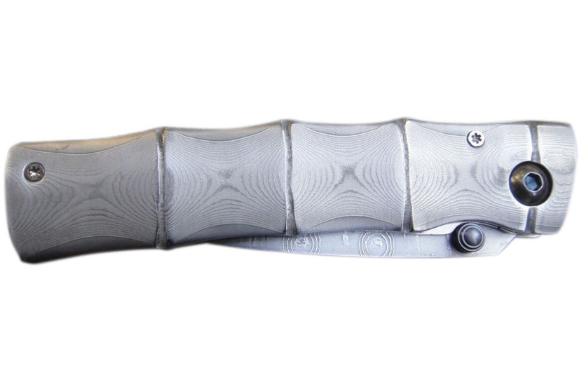 MCUSTA Takeri MC.202 coltello pieghevole 11,5 cm manico in damasco 66 strati