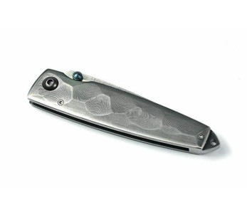 MCUSTA Tsuchi MC-34D Coltello pieghevole in acciaio Damasco 66 strati 10cm + fodero 2