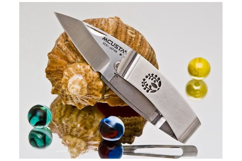 MCUSTA Bamboo Money Clip folding knife MC-151 ebony 9cm