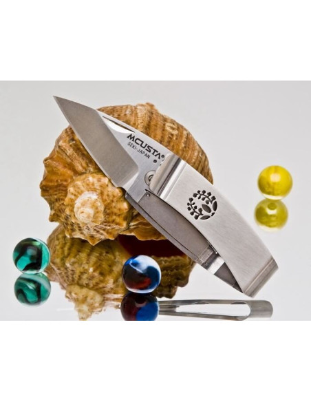 MCUSTA Bamboe Money Clip vouwmes MC-151 ebbenhout 9cm