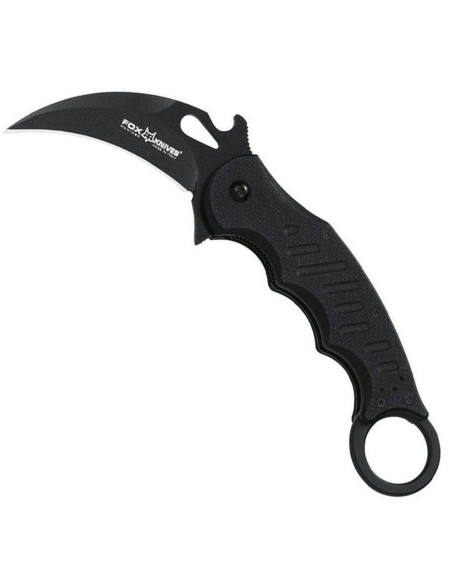 Faca dobrável FOX Military FX.599 Karambit com cabo G10 preto 12cm