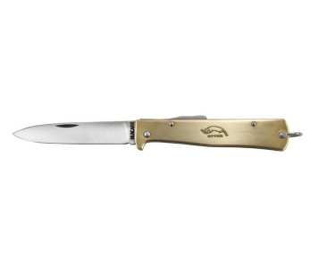 OTTER Mercator fällkniv blad i rostfritt stål handtag i svart metall 11cm