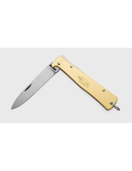 OTTER Mercator foldekniv med blad i rustfrit stål og sort metalhåndtag 11 cm