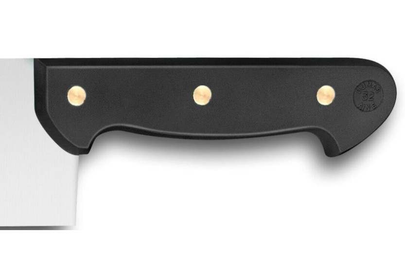 Ostekniv med 2 naglede håndtak 32 Dumas Affil svart 35cm