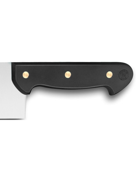 Ostekniv med 2 naglede håndtak 32 Dumas Affil svart 35cm