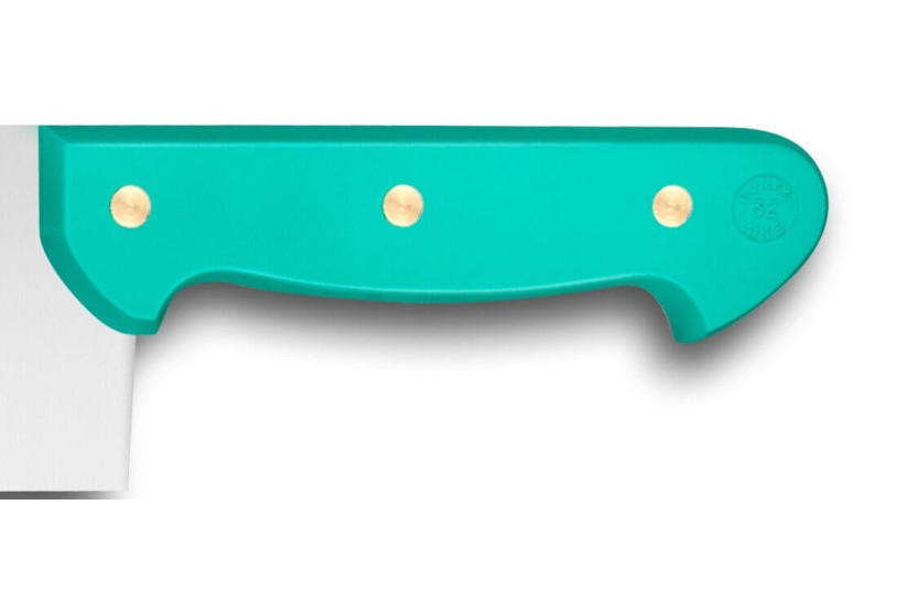 cuchillo para queso 2 mangos remachados 32 Dumas Affil verde 35cm