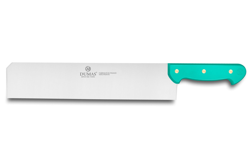 cuchillo para queso 1 mano 3 remaches 32 Dumas Affil verde - 28cm