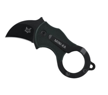 FOX FX.535B mini-ka vouwmes 6cm zwart nylon handvat 2