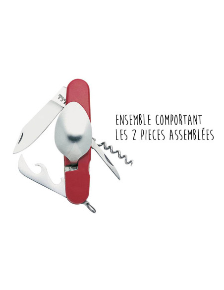 Herbertz Campingbesteckset aus Edelstahl mit Etui