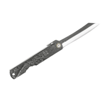 Higonokami 2672 fällkniv kolstål graverat handtag 10cm brun