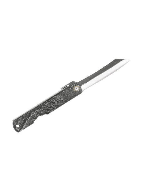 Higonokami 2672 vouwmes koolstofstaal gegraveerd heft 10cm bruin