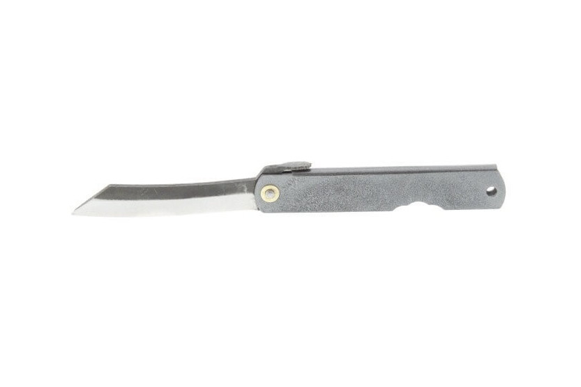 Higonokami 2672 fällkniv kolstål graverat handtag 10cm brun