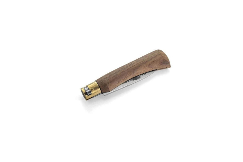Cuchillo plegable artesanal Oso Viejo mango nogal 11cm