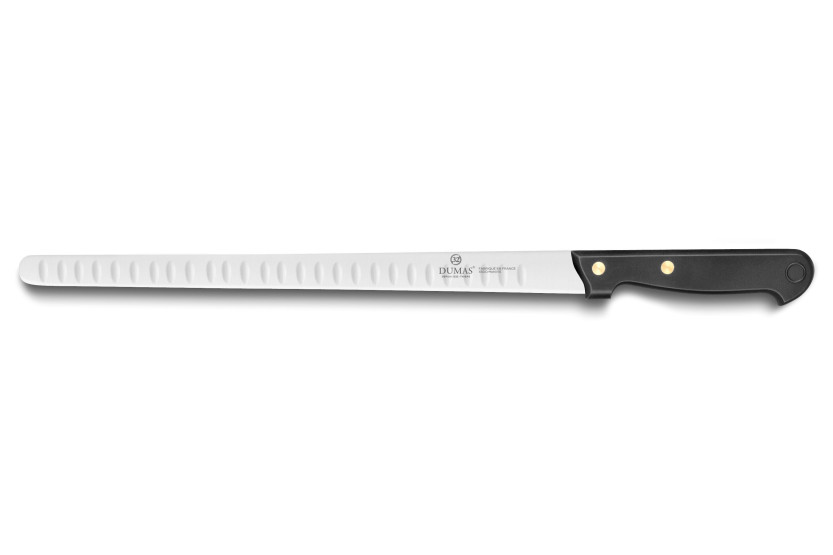 32 Dumas Affil 30cm Coltello da salmone/ham con manico a 2 rivetti e lama flessibile con fossette
