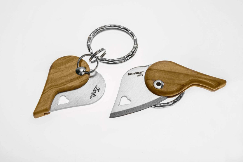 LionSteel LionBeat 4,5cm opvouwbaar hartmes sleutelhanger