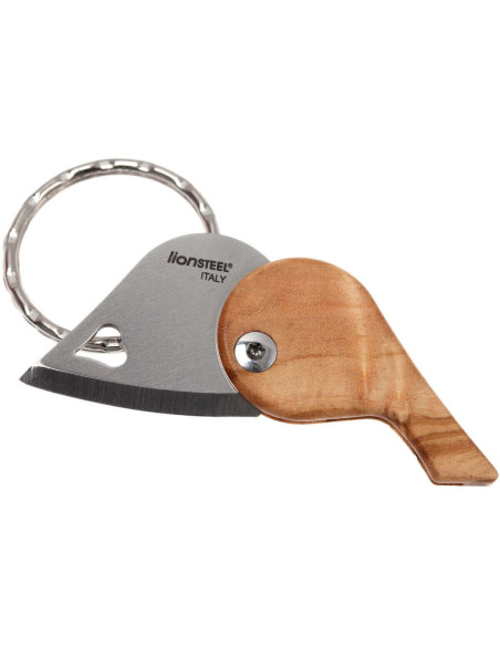 LionSteel LionBeat 4,5 cm foldbar hjertekniv-nøglering