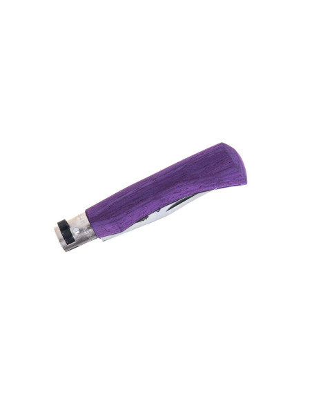 Old Bear Full Color violet laminated Ayous wood handle craft knife