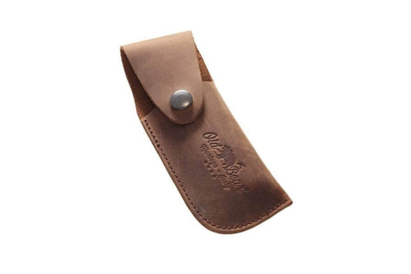 Custodia per coltelli in pelle marrone Old Bear