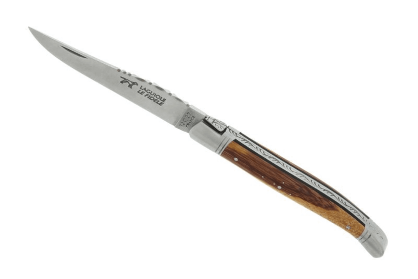 Laguiole folding knife LE FIDELE Sandvik steel snakewood handle 12cm