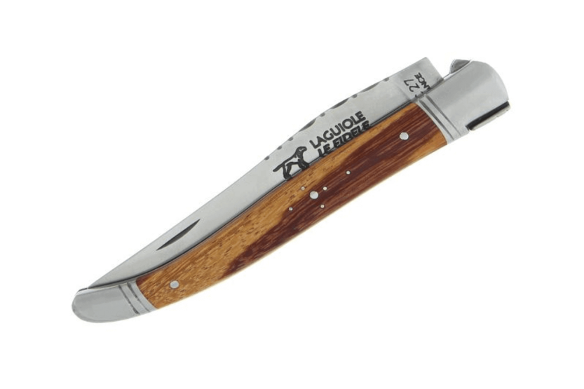 Laguiole folding knife LE FIDELE Sandvik steel snakewood handle 12cm