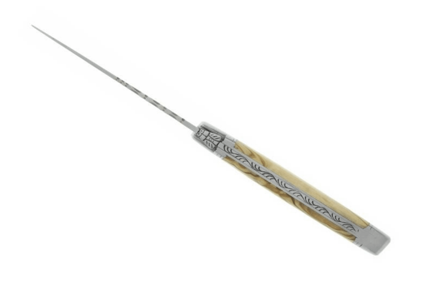 Laguiole LE FIDELE foldekniv Sandvik-stål håndtag i oliventræ 12 cm