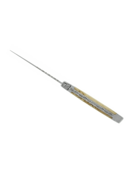 Laguiole LE FIDELE coltello pieghevole acciaio Sandvik manico in legno d'ulivo 12 cm