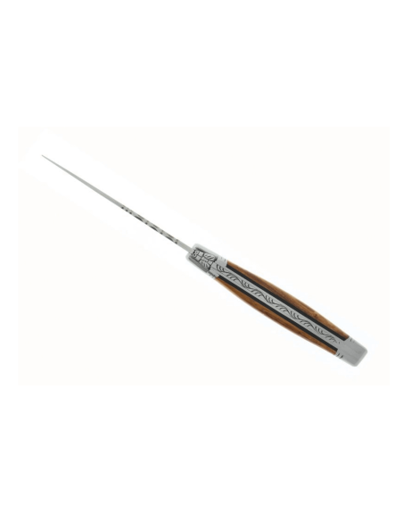 Laguiole LE FIDELE foldekniv Sandvik-stål Pistacietræhåndtag 12 cm