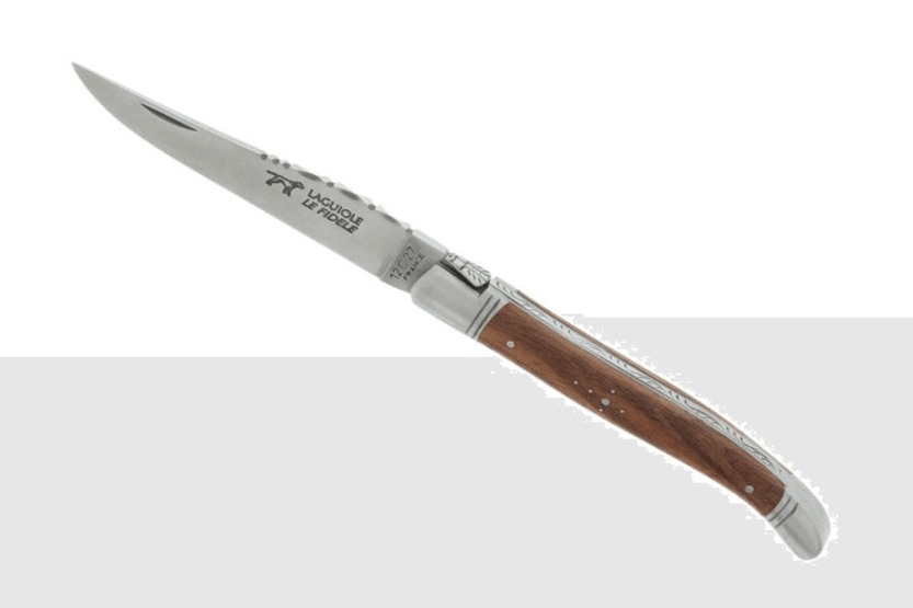 Laguiole LE FIDELE folding knife Sandvik steel walnut handle 12cm