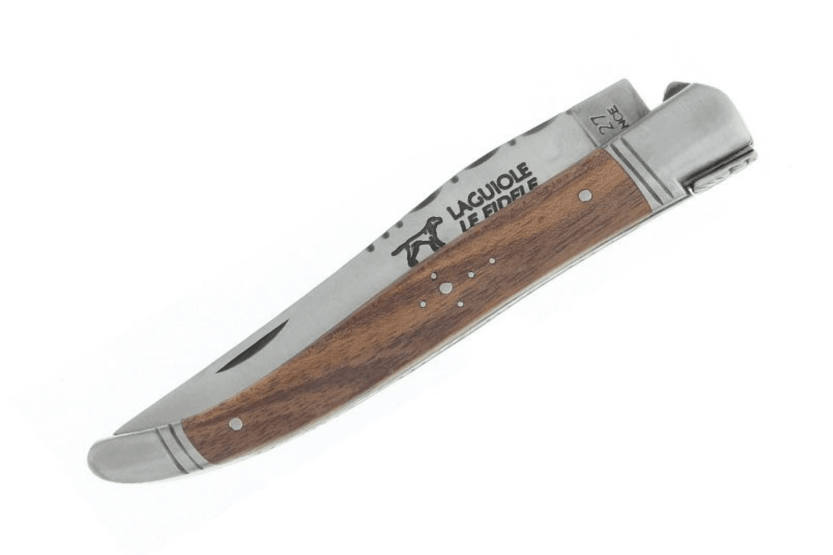 Laguiole LE FIDELE navaja plegable acero Sandvik 12cm mango nogal