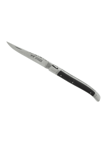 Laguiole LE FIDELE folding knife Sandvik steel ebony handle 12cm