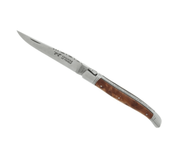 Laguiole taittoveitsi LE FIDELE Sandvik teräs setripuukahva 12cm