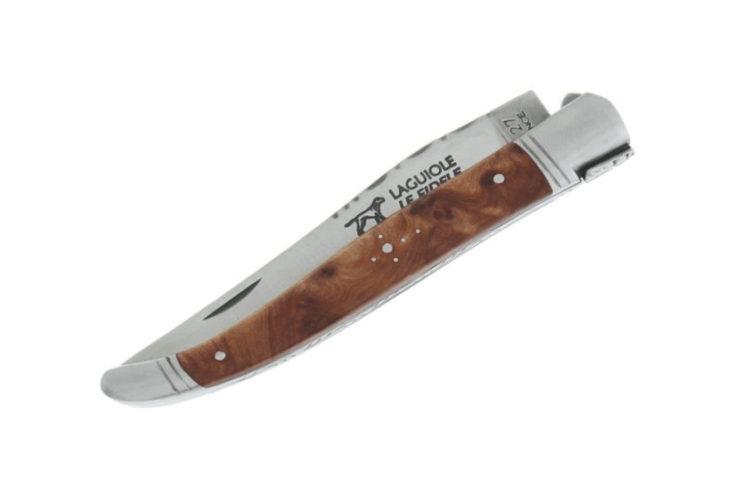 Cuchillo plegable Laguiole LE FIDELE Acero Sandvik 12cm Mango de madera de cedro