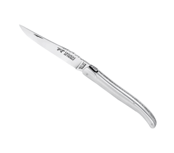 Cuchillo plegable Laguiole LE FIDELE Acero Sandvik Mango de aluminio satinado 12cm