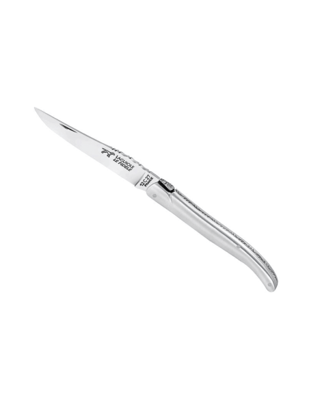 Laguiole LE FIDELE foldekniv Sandvik-stål satin-finish aluminiumshåndtag 12 cm